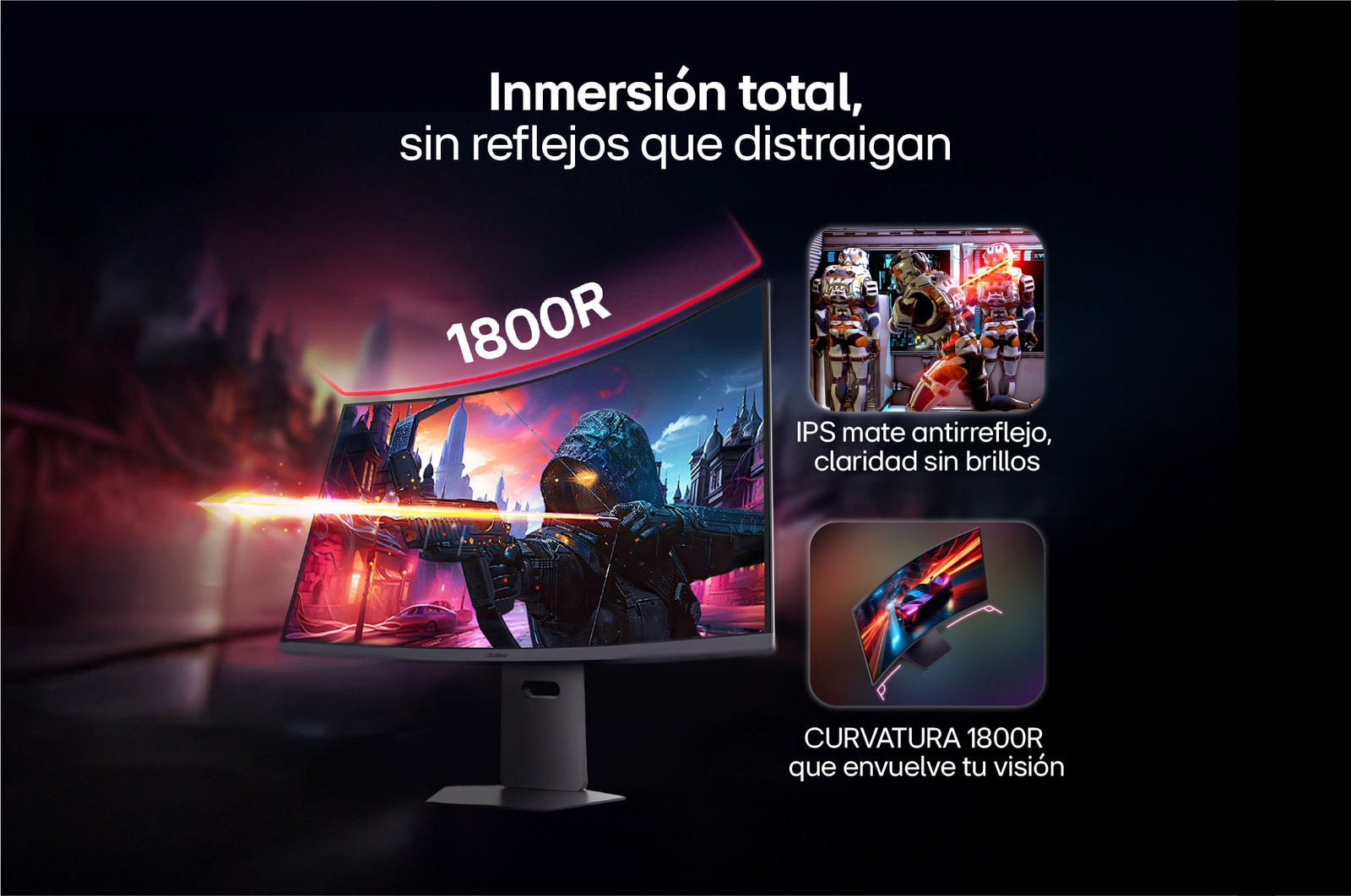 Monitor LG UltraGear Inmersión